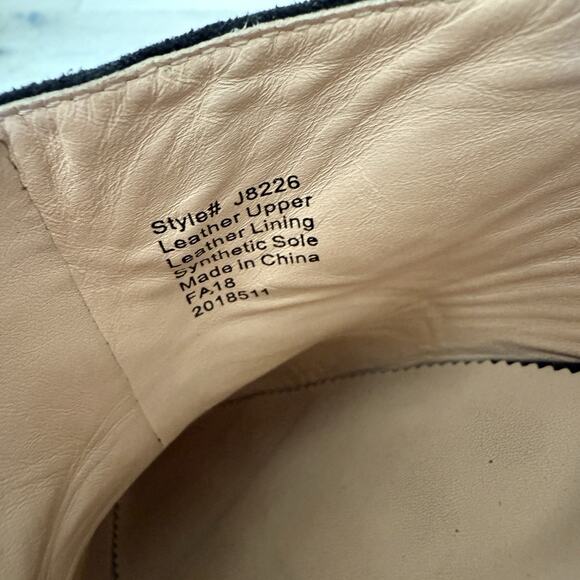 J Crew Black Suede Block Heeled Mules Women's Size 10 Shoes - Picture 9 of 9